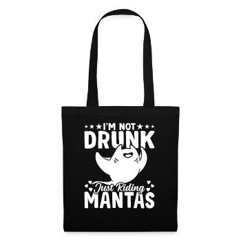 Raies manta Chevauchée Raies Manta Amateurs de raies manta - Sac en tissu - noir - Devant