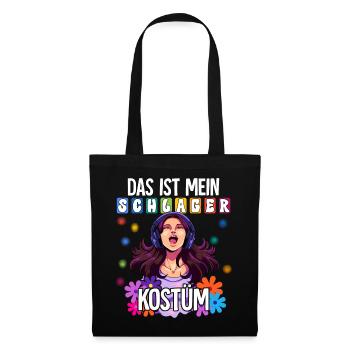 Das Ist Mein Schlager Kostüm - Stoffbeutel - Schwarz - Vorne