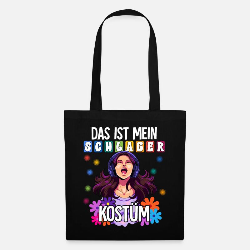 Das Ist Mein Schlager Kostüm - Stoffbeutel - Schwarz
