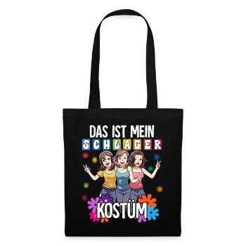 Das Ist Mein Schlager Kostüm - Stoffbeutel - Schwarz - Vorne