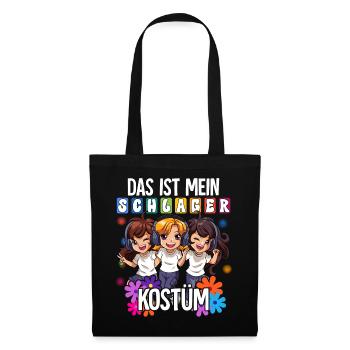Das Ist Mein Schlager Kostüm - Stoffbeutel - Schwarz - Vorne