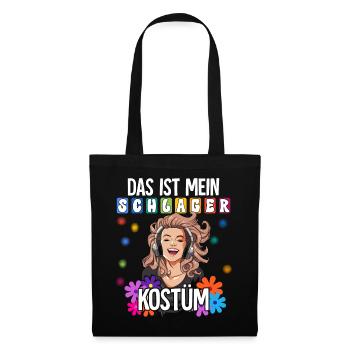 Das Ist Mein Schlager Kostüm - Stoffbeutel - Schwarz - Vorne