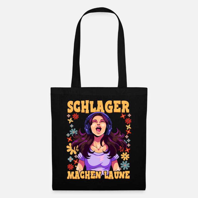 Schlager - Stoffbeutel - Schwarz