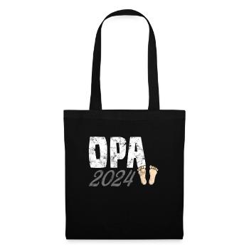 Opa 2024 - Stoffbeutel - Schwarz - Vorne