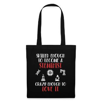 Skilled Enough To Become A Steminist STEM - Tote Bag - black - Front