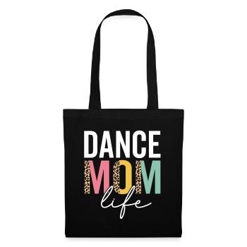 Dance Mom Life Funny Mom Leopard Dance Mama - Tote Bag - black - Front