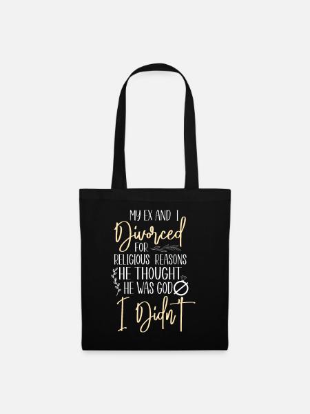 Happy Divorce Party My Ex And I - Tote Bag - black