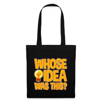 dont l’idée était cette 4 - Sac en tissu - noir - Devant
