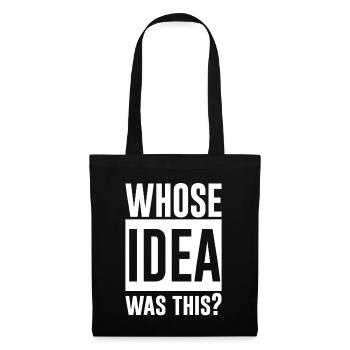 dont l’idée était cette 2 - Sac en tissu - noir - Devant