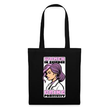 Women In Science Bring Positivity STEM Scientist - Tote Bag - black - Front