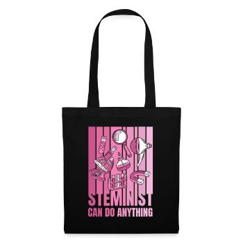 Steminist peut tout faire Scientifique STEM Steminist - Sac en tissu - noir - Devant
