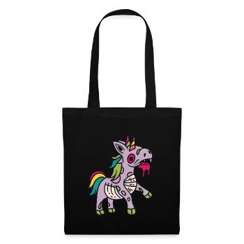 Zombiecorn Zombie Unicorn Unicorn Halloween - Tote Bag - black - Front