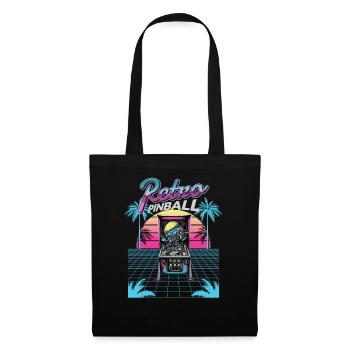 Pinball Pinball Machine Arcade Gamer Retro Pinball - Tote Bag - black - Front