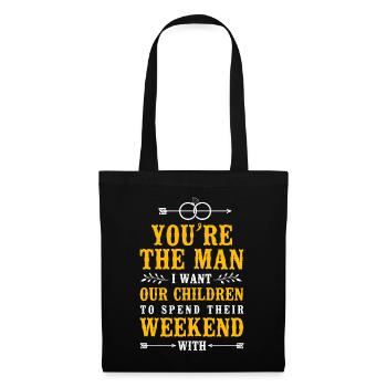 Happy Divorce Party You’re The Man - Sac en tissu - noir - Devant