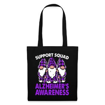 Support Squad Alzheimer's Awareness Month Purple - Tote Bag - black - Front