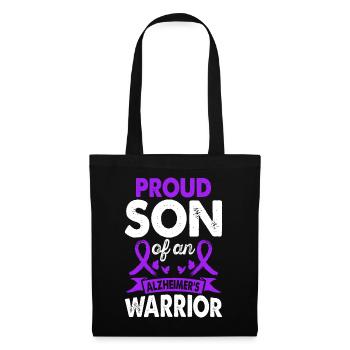 Son of Alzheimer's Warrior Awareness Month Lila - Tote Bag - black - Front