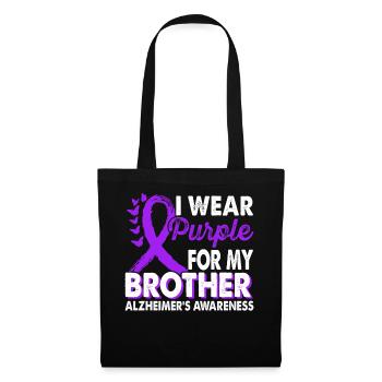 Wear purple for the support of the Brother - Tote Bag - black - Front