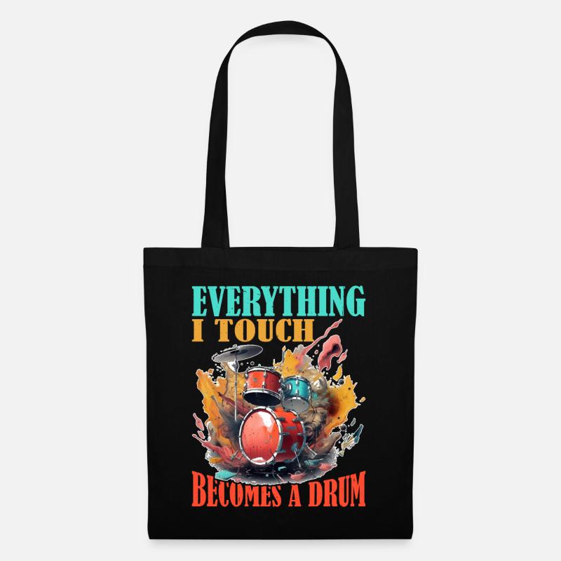 Everything I Touch Becomes A Drum 19 - Stoffbeutel - Schwarz