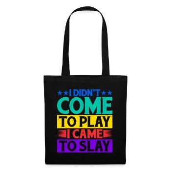 Je ne suis pas venu pour jouer, je suis venu pour tuer 8 - Sac en tissu - noir - Devant