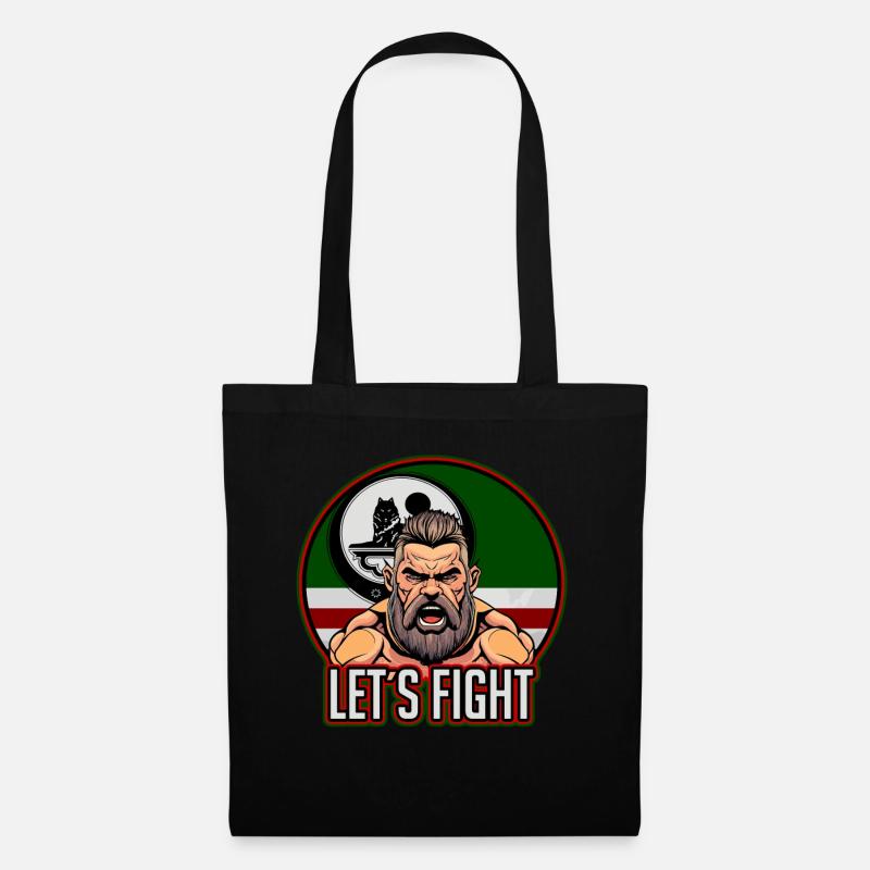 chechen fighter, chechnya, chechen flag, chechen - Stoffbeutel - Schwarz