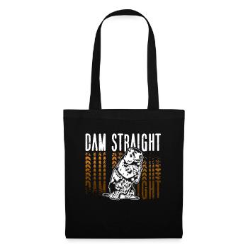 Beaver Dam Straight Rodent Animals Wild Beaver - Tote Bag - black - Front