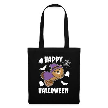 Castor Joyeux Halloween Sorcière Enfants Sorcière Costume de Sorcière - Sac en tissu - noir - Devant