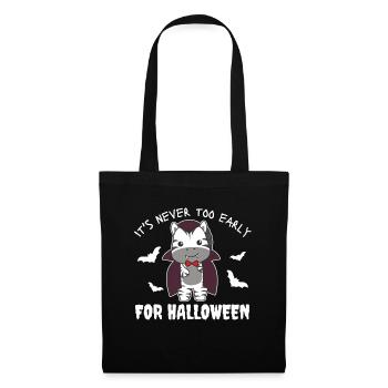 Zebra it's never too early for Halloween vampire - Tote Bag - black - Front