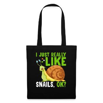 Snail lovers as well as snail owners, sluggish - Tote Bag - black - Front