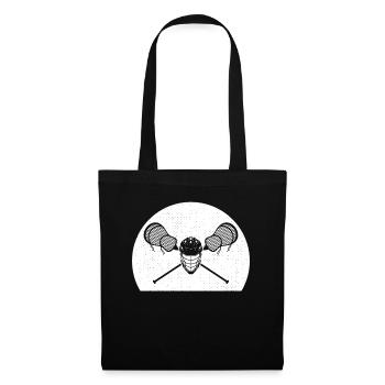 Lacrosse Sticks Lacrosse Helmet Lacrosse Game Lacr - Tote Bag - black - Front