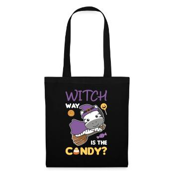 Zebra Hexen Witch way is the candy Happy - Tote Bag - black - Front