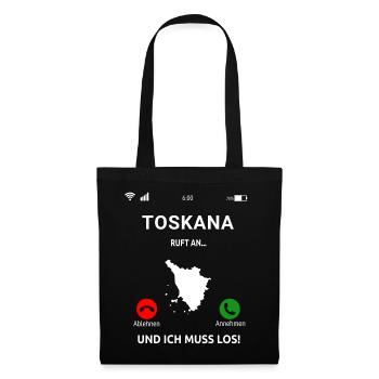 Toskana Italien Toscana Urlaub Venedig - Stoffbeutel - Schwarz - Vorne