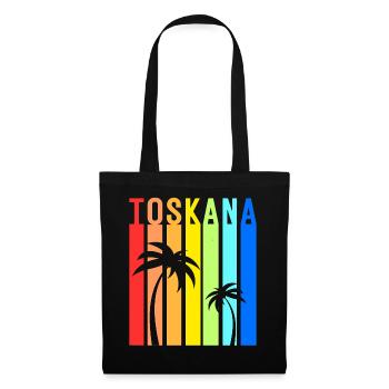 Toskana Italien Toscana Urlaub Venedig - Stoffbeutel - Schwarz - Vorne