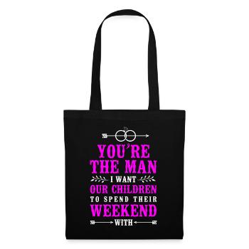 Happy Divorce Party You’re The Man - Sac en tissu - noir - Devant