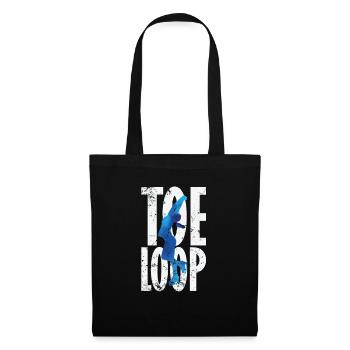 Toeloop Eiskunstlauf - Stoffbeutel - Schwarz - Vorne
