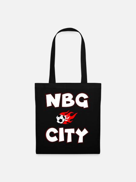 Nürnberg Fußball City - Stoffbeutel - Schwarz