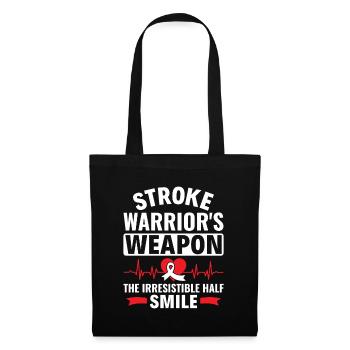 L’arme du guerrier de l’AVC : un demi-sourire irrésistible - Sac en tissu - noir - Devant