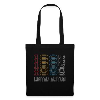 Edition Limitée 1995 Anniversaire 1995 Vintage Rétro - Sac en tissu - noir - Devant