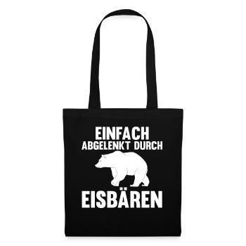 Eisbär Eisbären - Stoffbeutel - Schwarz - Vorne