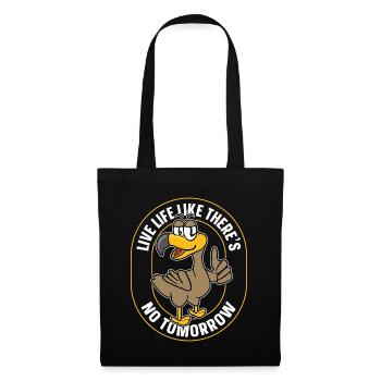 Dodo Bird vit la vie comme s’il n’y avait pas de lendemain Dodos - Sac en tissu - noir - Devant