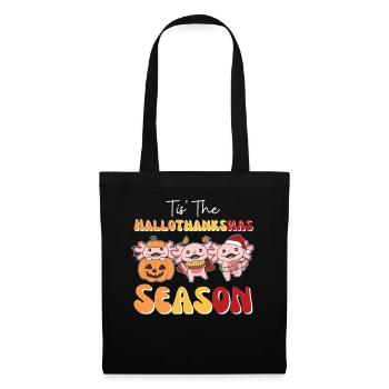 Tis' the Hallothanksmas Season Axolotl - Tote Bag - black - Front