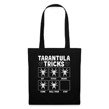 Tarentule trompe les propriétaires d’araignées de compagnie - Sac en tissu - noir - Devant