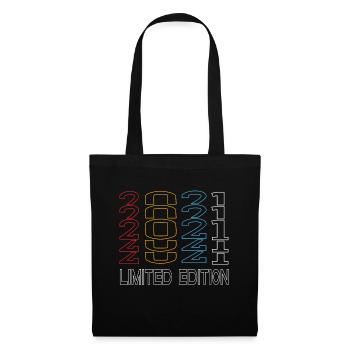 Limited Edition 2021 Geburtstag 2021 Vintage Retro - Stoffbeutel - Schwarz - Vorne
