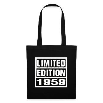 Limited Edition 1959 Geburtstag 1959 Vintage Retro - Stoffbeutel - Schwarz - Vorne