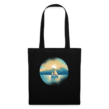 Sailboat Sailing Ship Sailing Yacht Vintage Sailing - Tote Bag - black - Front