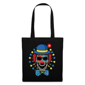 Fun Dia De Los Muertos Clown effrayant Carnaval effrayant - Sac en tissu - noir - Devant