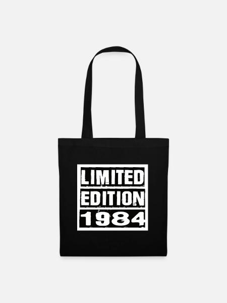 Limited Edition 1984 Geburtstag 1984 Vintage Retro - Stoffbeutel - Schwarz