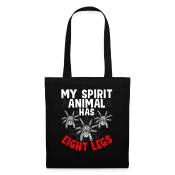 Power Animal Eight Legs Tarantula Propriétaire Pet - Sac en tissu - noir - Devant