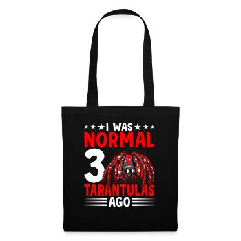J’étais normal devant 3 tarentules tarentules - Sac en tissu - noir - Devant