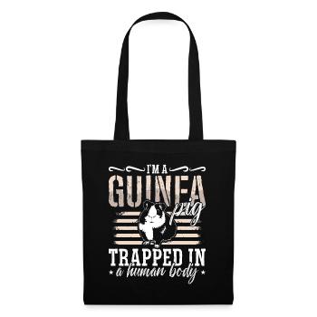Guinea Pig I'm A Guinea Pig Trapped In Cavy Pet - Stoffbeutel - Schwarz - Vorne