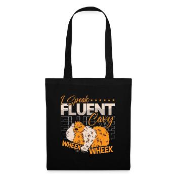 Guinea Pig I Speak Fluent Cavy Wheek Animal Lover - Tote Bag - black - Front